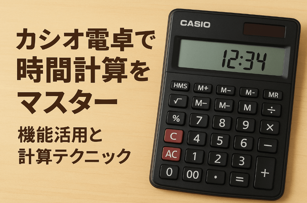 カシオ電卓で時間計算をマスター:機能活用と計算テクニック
